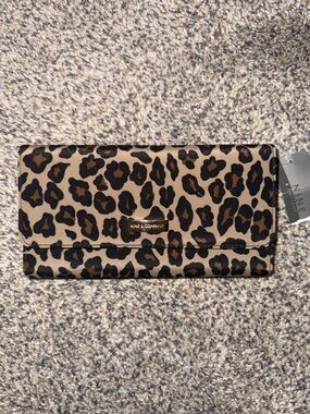 Nine & Co. Cheetah Fold-Over Wallet with ID Window